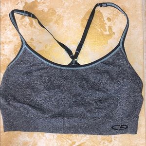 Gray Sports Bra